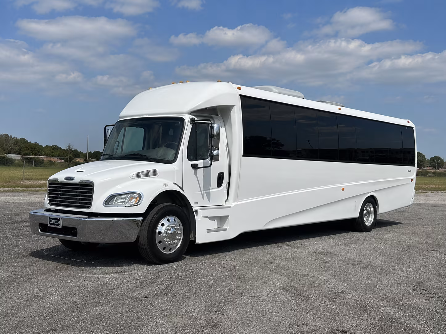 Passenger seating aboard a party bus rental serving Mesquite
