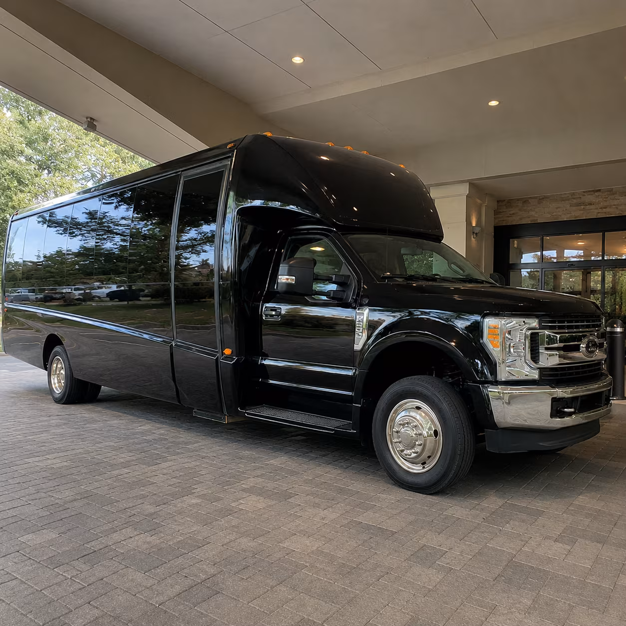 Mesquite Airport Shuttle & Transportation party bus interior