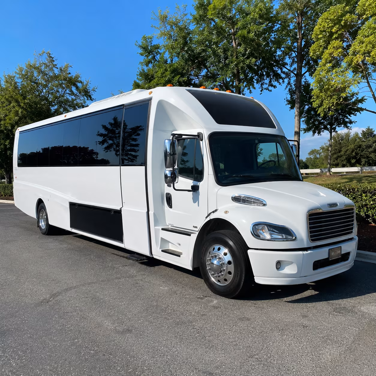 Mesquite Private Event Transportation party bus exterior