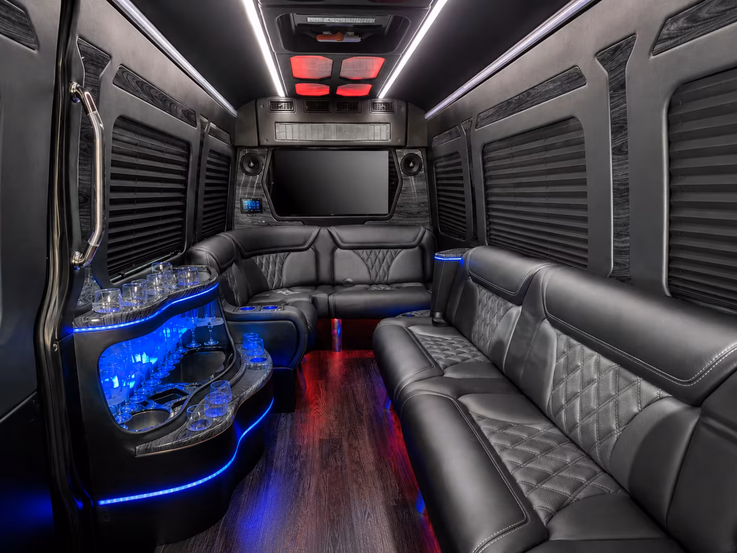 Mesquite School Event Transportation party bus exterior