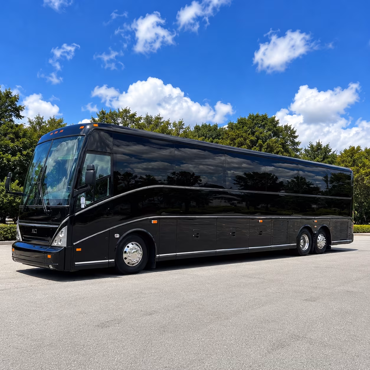 Mesquite School Event Transportation party bus exterior