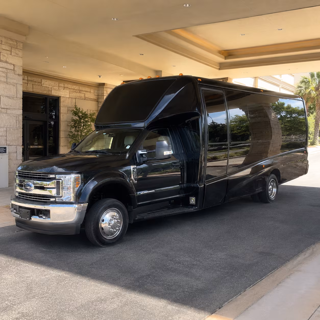 Mesquite Sporting Event Transportation party bus exterior