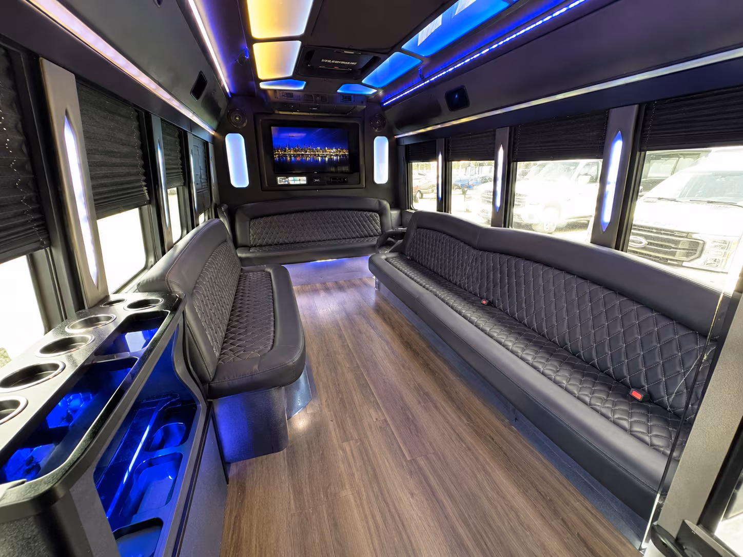 Mesquite Sporting Event Transportation party bus exterior
