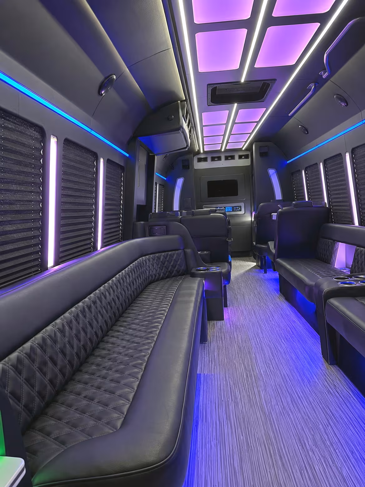 Mesquite Sporting Event Transportation party bus interior