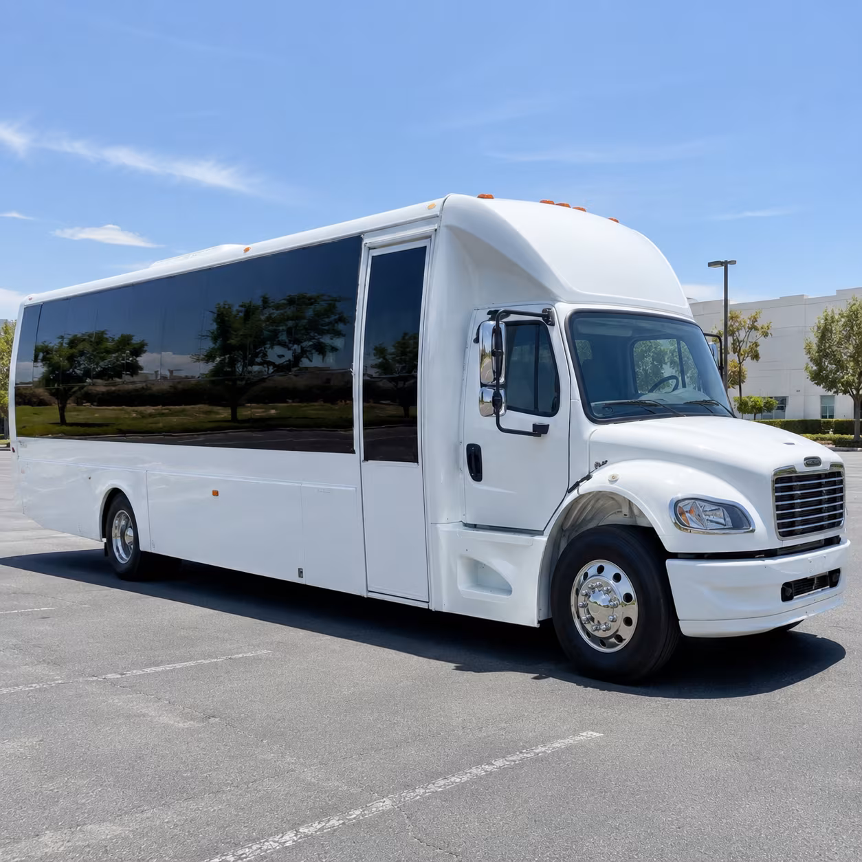 Mesquite Wedding Transportation party bus exterior