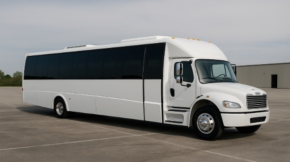 Exterior of Charter Bus Company Arlington's 28 Passenger Party Bus in Arlington