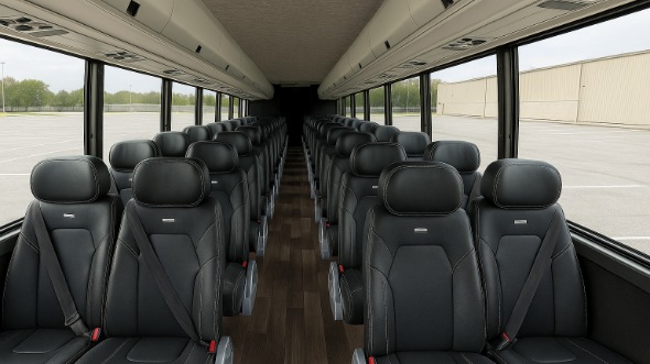 Interior of Charter Bus Company Mesquite's 30 Passenger Minibus in Mesquite