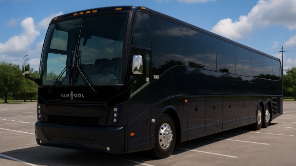 Exterior of Charter Bus Company Mesquite's 40 Passenger Charter Bus in Mesquite