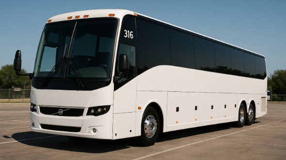 Exterior of Charter Bus Company Grand Prairie's 40 Passenger Party Bus in Grand Prairie