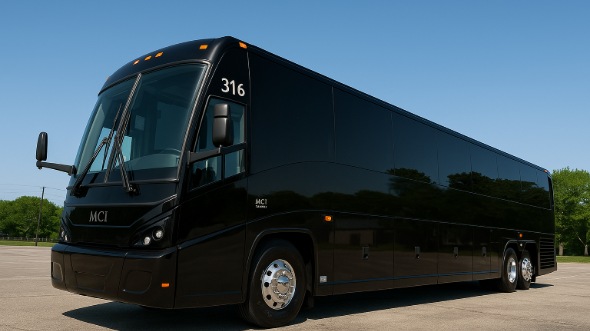 Exterior of Charter Bus Company Richardson's 40 Passenger Party Bus in Richardson