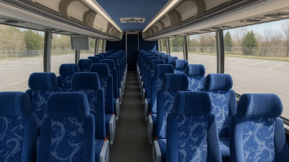 Interior of Charter Bus Company Mesquite's 47 Passenger Charter Bus in Mesquite