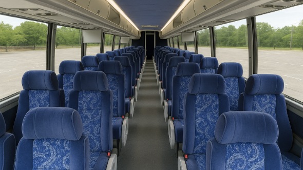 Interior of Charter Bus Company Mesquite's 48 Passenger Charter Bus in Mesquite