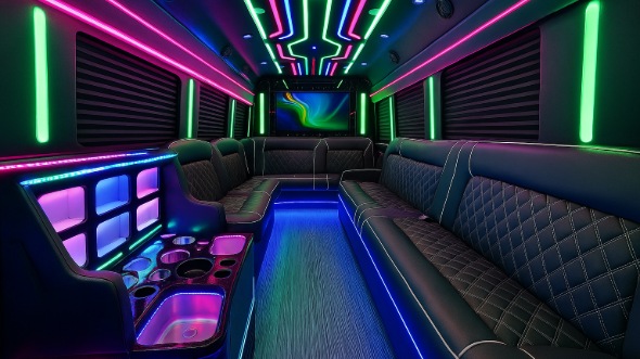 irving 20 passenger party bus