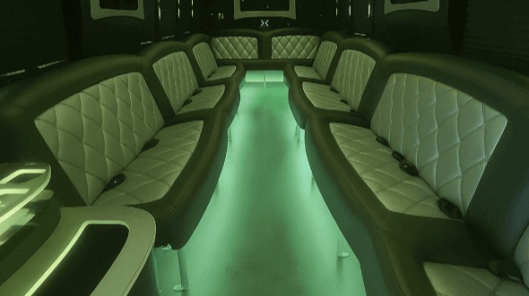mesquite 25 passenger party bus interior