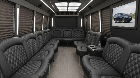 mesquite 40 passenger party bus interior